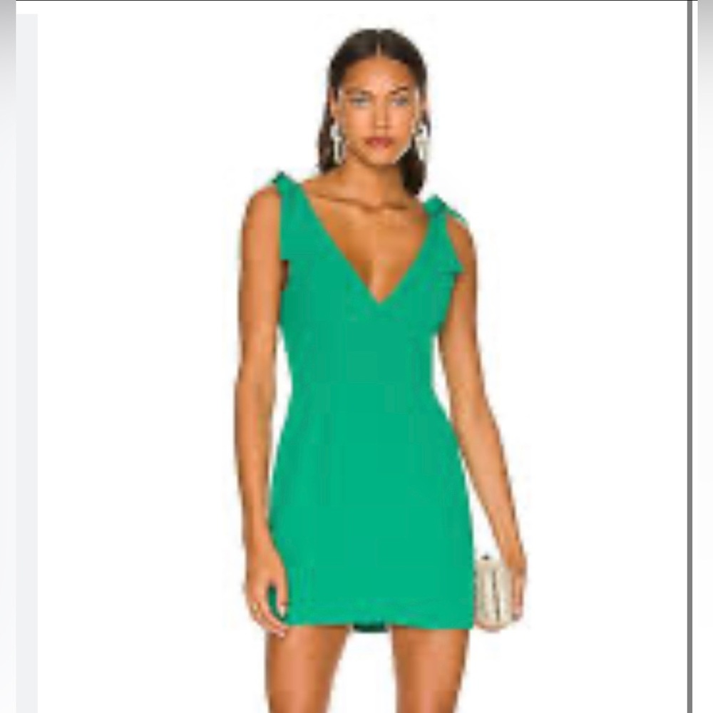 Amanda Uprichard Green mini dress